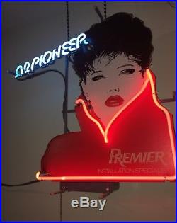 Vintage (rare) Pioneer old school audio NEON SiGN Pick-up ONLY (!)