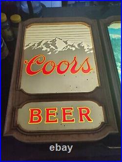Vintage rare coors original neon lighted sign beer bar mancave banquet garage