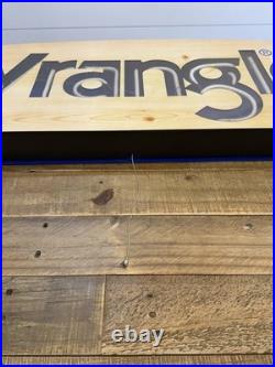 Vtg 2002 Wrangler Western Wear Neon Sign Store Display Cowboy Everbrite Inc USA