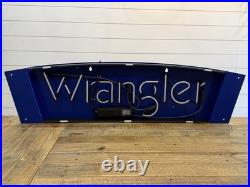 Vtg 2002 Wrangler Western Wear Neon Sign Store Display Cowboy Everbrite Inc USA
