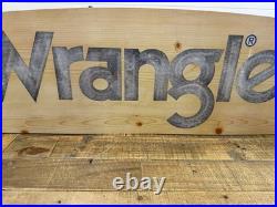 Vtg 2002 Wrangler Western Wear Neon Sign Store Display Cowboy Everbrite Inc USA