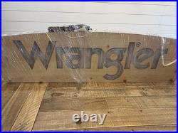 Vtg 2002 Wrangler Western Wear Neon Sign Store Display Cowboy Everbrite Inc USA