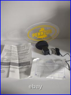Vtg 2003 Pennzoil Logo Light Up Sign Display Edgebrite / GHN Neon