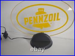 Vtg 2003 Pennzoil Logo Light Up Sign Display Edgebrite / GHN Neon