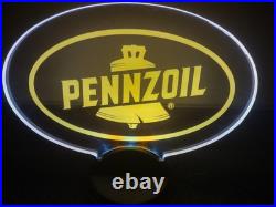 Vtg 2003 Pennzoil Logo Light Up Sign Display Edgebrite / GHN Neon