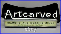Vtg Artcarved Diamond & Wedding Rings Jewelry Neon Lighted Sign