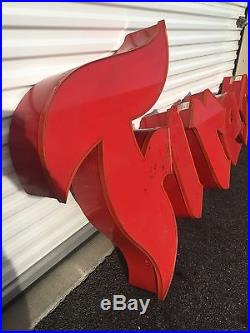 Vtg Firestone Storefront Backlit Neon Letters Sign Free Shipping