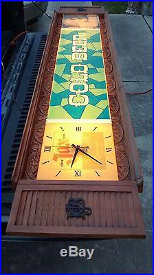 Vtg HUMONGOUS 6' JAX BEER Lighted Clock Sign-Neon Products Inc. Gas Oil RARE