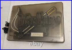 Vtg Marlboro Cigarette Philip Morris Everbrite Neon Light Sign Store Display Ad