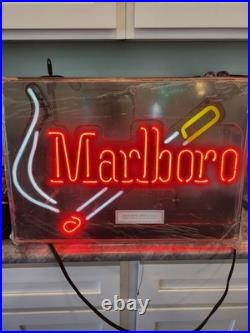 Vtg Marlboro Cigarette Philip Morris Neon Light Sign Store Display Ad