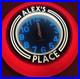 Vtg_Neon_Clock_Underwriters_Laboratories_Electric_Sign_Works_RED_ALEX_S_PLACE_01_zu