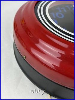 Vtg Neon Clock Underwriters Laboratories Electric Sign Works RED ALEX'S PLACE