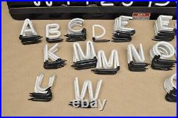 Vtg Neon Sign NeoNeon Letters Build Your Own Store Display J Allan McDonald