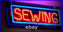Vtg. Neon Sign SEWING From Tailor Shop Advertising