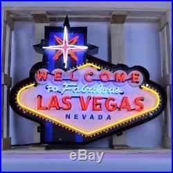 Welcome To Fabulous Las Vegas Neon Sign Vintage Light Neon Sign 39 by 33 by 6