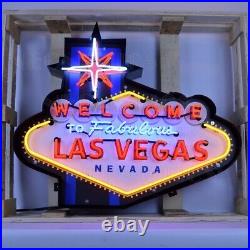 Welcome To Fabulous Las Vegas Neon Sign Vintage Look Light Neon Sign 39x33x6