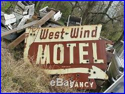 West wind motel neon sign porcelain blues brothers vintage chicago