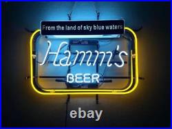 White Hamm's Beer Acrylic Printed Neon Sign Cave Bar Vintage Style Visual 20