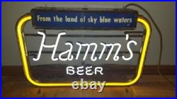 White Hamm's Beer Acrylic Printed Neon Sign Cave Bar Vintage Style Visual 20
