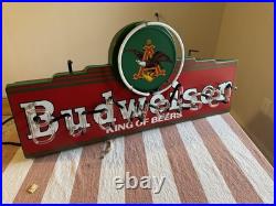 Working Vintage Budweiser, King Of Beers Neon Sign