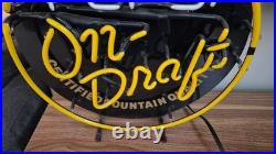 Working Vintage Pepsi On Draft Neon Sign in Original Box