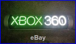 XBOX 360 Original Launch (2005) 3ft Neon Sign Green White Gaming Vtg Classic