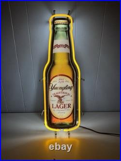 Yuengling Lager Neon Beer Sign 28 Bottle Bar Light Vintage Style Man Cave Decor