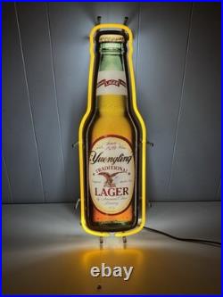 Yuengling Lager Neon Beer Sign 28 Bottle Bar Light Vintage Style Man Cave Decor