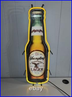 Yuengling Lager Neon Beer Sign 28 Bottle Bar Light Vintage Style Man Cave Decor