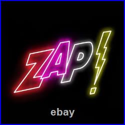 Zap Flex Neon Sign 20x13 Light Man Cave Vintage Display Beer Bar Wall Decor