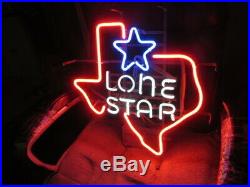 (vtg) Lone Star Beer Sign Neon Light Up Original Old Texas Tavern Bar Pub Neon